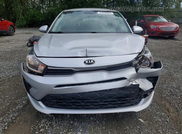 3KPA24AD4ME378116 2021 KIA RIO Silver Front view