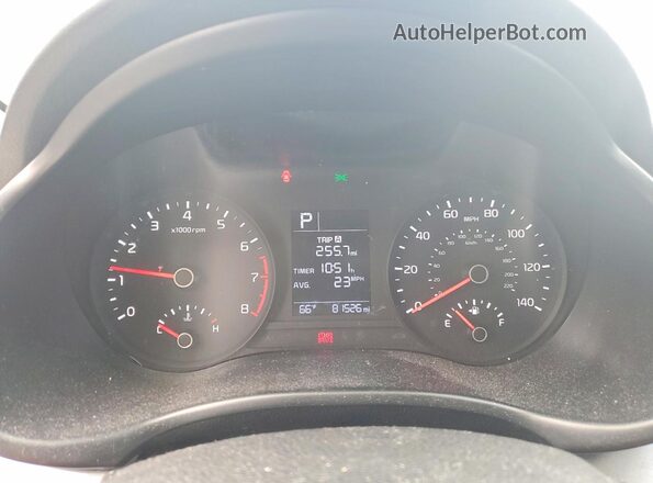 3KPA24AD4ME378116 2021 KIA RIO Silver Instrument cluster view