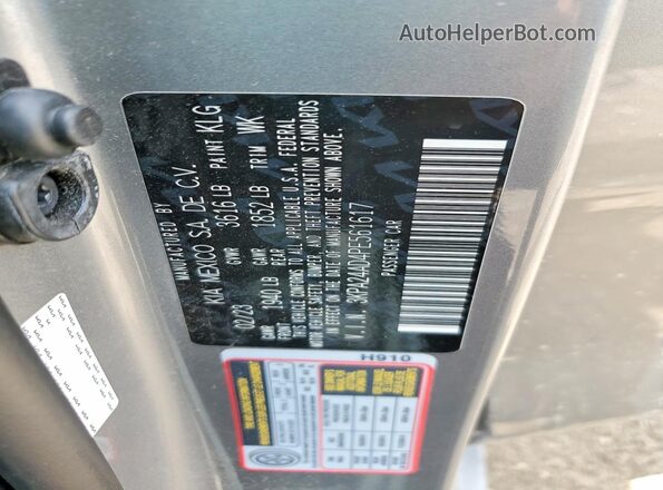 3KPA24AD4PE561617 2023 KIA RIO Gray Engine compartment view