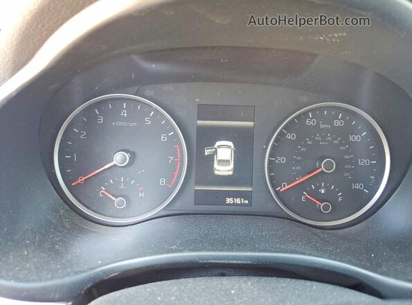 3KPA24AD4PE590213 2023 KIA RIO Красный Вид щитка приборов