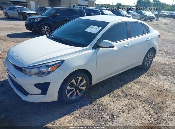 3KPA24AD4PE602781 2023 KIA RIO White Առջևի ձախ երեք քառորդ տեսարան