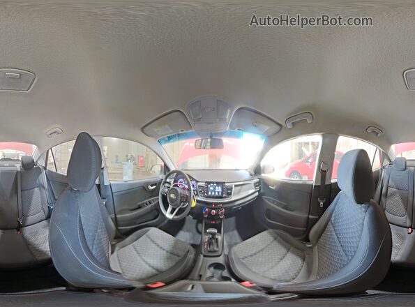 3KPA24AD5LE284714 2020 KIA RIO Red Vista de la etiqueta del VIN