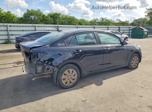 3KPA24AD5LE299133 2020 KIA RIO Black უკანა მარჯვენა