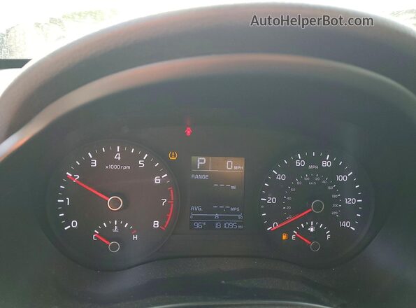 3KPA24AD5LE299133 2020 KIA RIO Black ხელსაწყოთა პანელის ხედი