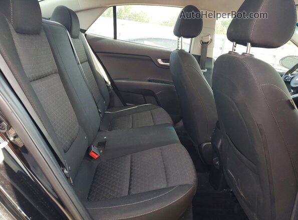 3KPA24AD5LE299133 2020 KIA RIO Black უკანა სავარძლების ხედი