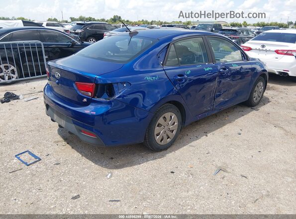 3KPA24AD5LE336813 2020 KIA RIO Blue უკანა მარჯვენა