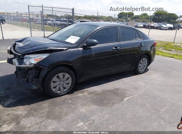 3KPA24AD5ME371076 2021 KIA RIO Black წინა მარცხენა ხედი სამი მეოთხედიდან