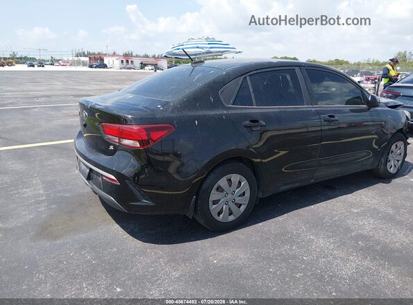 3KPA24AD5ME371076 2021 KIA RIO Black უკანა მარჯვენა