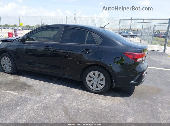 3KPA24AD5ME371076 2021 KIA RIO Black უკანა მარცხენა