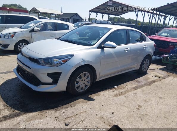 3KPA24AD5PE587739 2023 KIA RIO Silver წინა მარცხენა ხედი სამი მეოთხედიდან