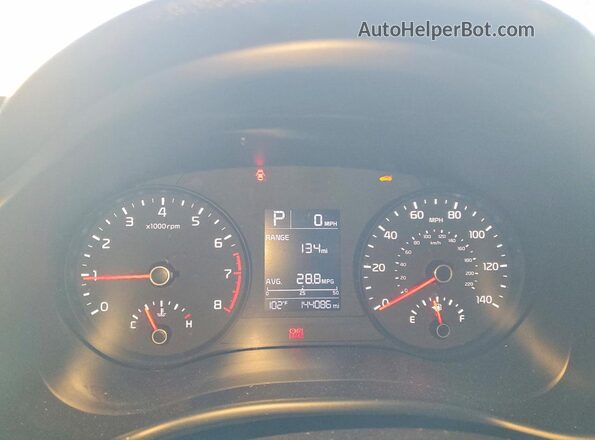 3KPA24AD5PE615880 2023 KIA RIO White Սարքավորումների վահանակի տեսք