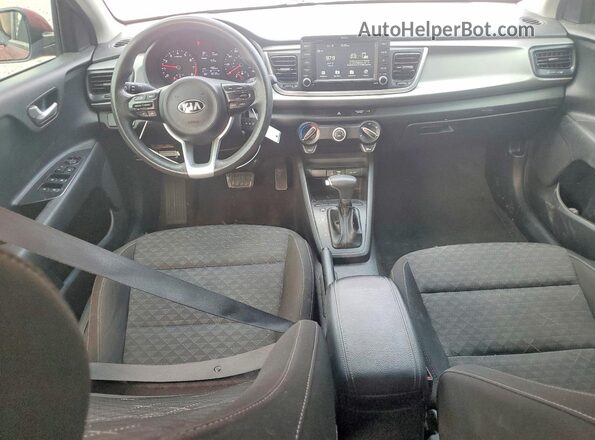 3KPA24AD6LE288142 2020 KIA RIO Red Dashboard view