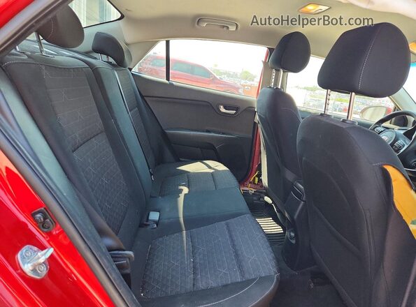 3KPA24AD6LE328056 2020 KIA RIO Red Rear seats view