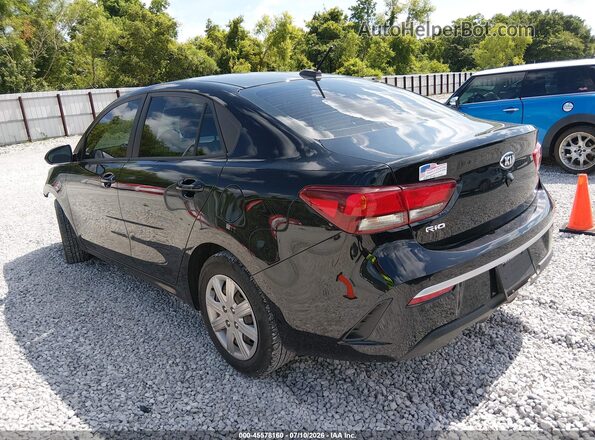 3KPA24AD6ME429065 2021 KIA RIO Черный Задняя левая четверть