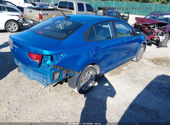 3KPA24AD6NE489056 2022 KIA RIO Синий Задняя правая четверть