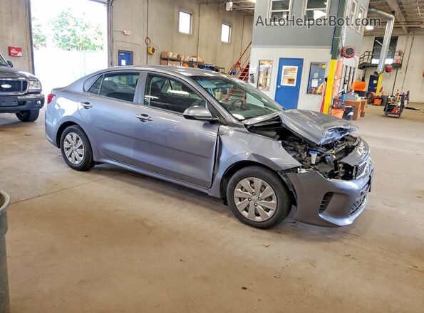 3KPA24AD7LE319639 2020 KIA RIO Gray Delantero derecho