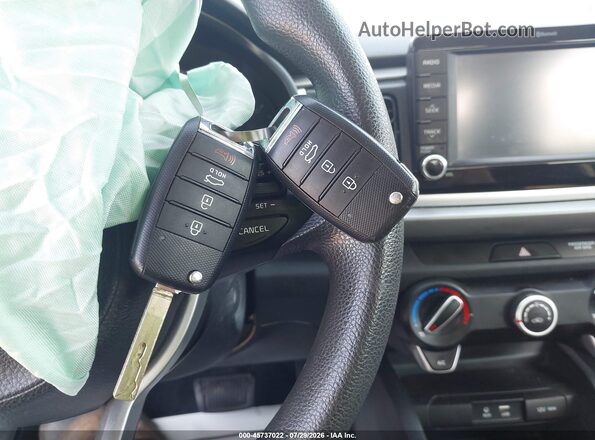 3KPA24AD7LE328745 2020 KIA RIO Black Widok deski rozdzielczej