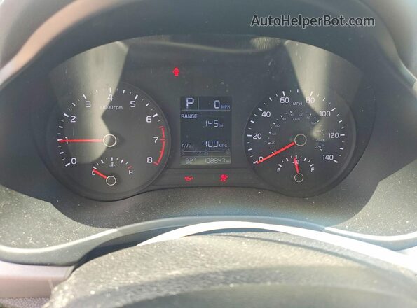 3KPA24AD7LE335940 2020 KIA RIO Gray Widok zestawu wskaźników