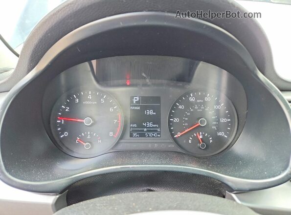 3KPA24AD7LE339177 2020 KIA RIO Black Widok zestawu wskaźników