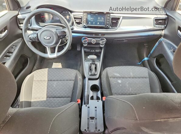 3KPA24AD7LE339177 2020 KIA RIO Black Widok deski rozdzielczej