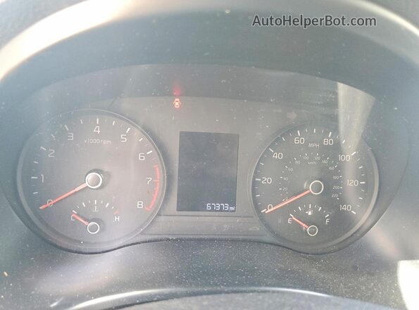3KPA24AD7ME404708 2021 KIA RIO White ხელსაწყოთა პანელის ხედი