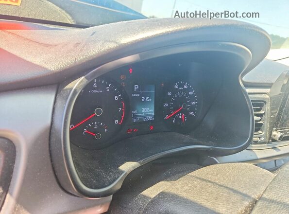 3KPA24AD7NE432011 2022 KIA RIO Black Instrument cluster view
