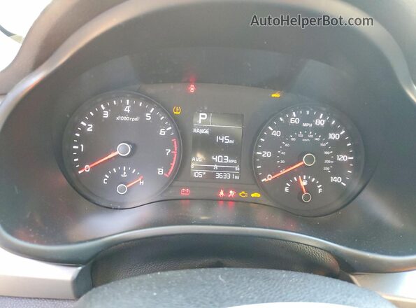 3KPA24AD7PE576144 2023 KIA RIO Black ხელსაწყოთა პანელის ხედი