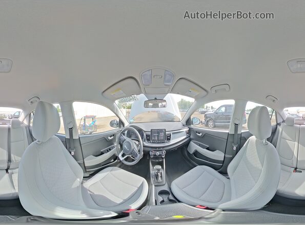3KPA24AD7PE618764 2023 KIA RIO Silver VIN sticker view