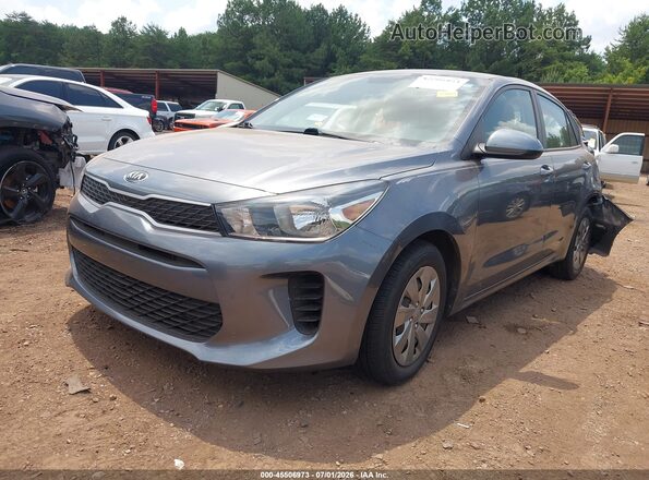 3KPA24AD8LE284268 2020 KIA RIO Blue წინა მარცხენა ხედი სამი მეოთხედიდან