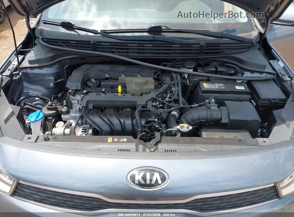 3KPA24AD8LE284268 2020 KIA RIO Blue უკანა ხედი