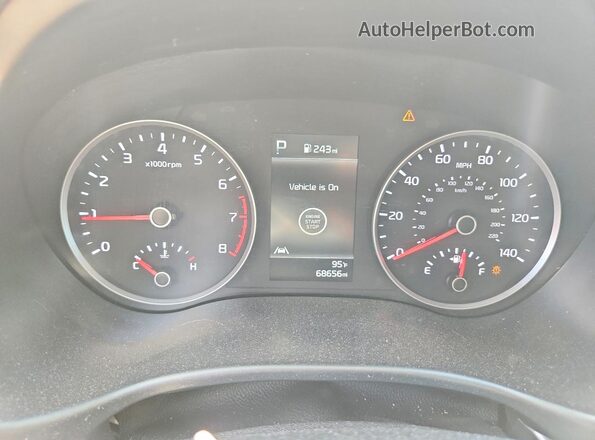 3KPA24AD8ME408847 2021 KIA RIO Белый Вид щитка приборов