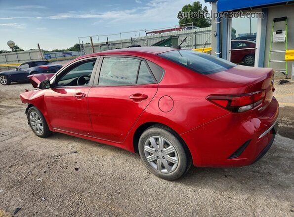 3KPA24AD8ME412381 2021 KIA RIO Red Հետևի ձախ