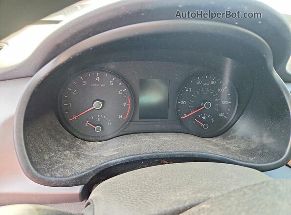3KPA24AD8ME412381 2021 KIA RIO Red Սարքավորումների վահանակի տեսք