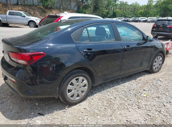 3KPA24AD8NE433720 2022 KIA RIO Black უკანა მარჯვენა