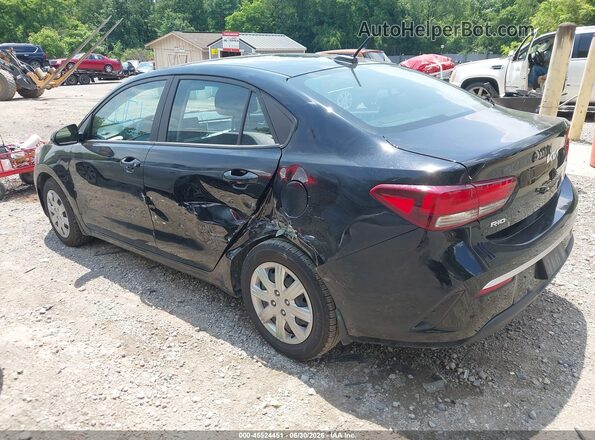 3KPA24AD8NE433720 2022 KIA RIO Black უკანა მარცხენა