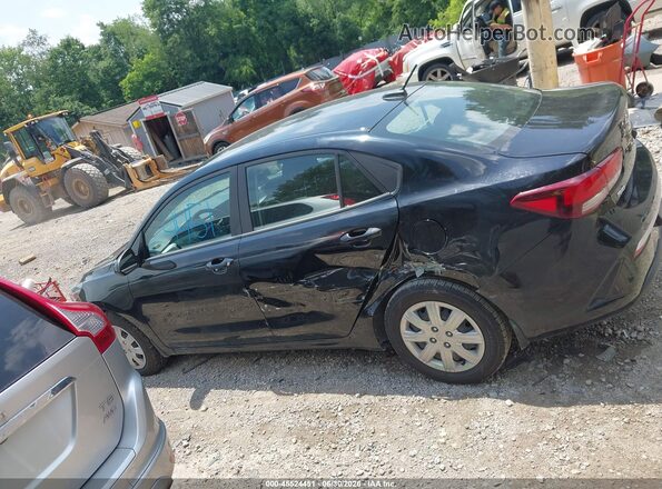 3KPA24AD8NE433720 2022 KIA RIO Black სალონის 360-გრადუსიანი ხედი