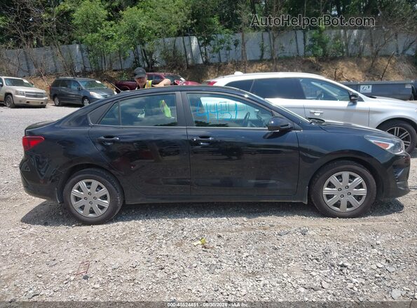 3KPA24AD8NE433720 2022 KIA RIO Black უკანა სალონის ხედი