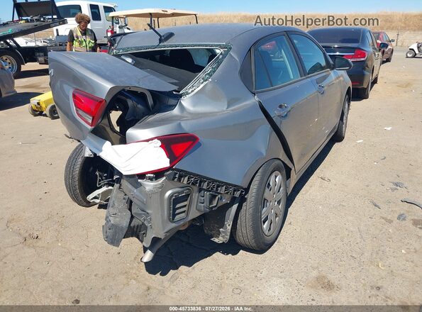 3KPA24AD8NE434348 2022 KIA RIO Gray Trasero derecho