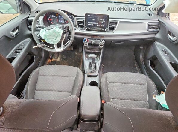3KPA24AD8PE540558 2023 KIA RIO Blue Dashboard view