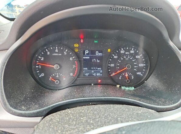 3KPA24AD8PE540558 2023 KIA RIO Blue Instrument cluster view