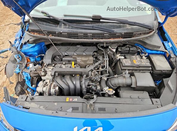 3KPA24AD8PE540558 2023 KIA RIO Blue Rear interior view