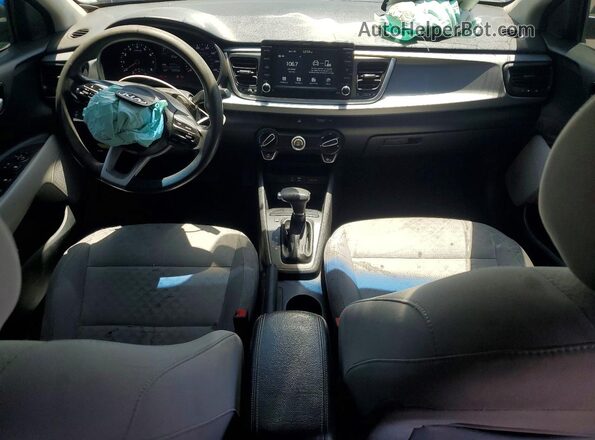3KPA24AD9LE318315 2020 KIA RIO Gray Dashboard view