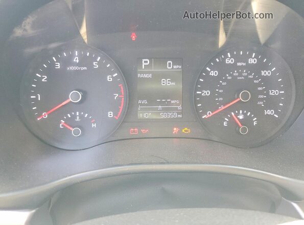 3KPA24AD9LE318315 2020 KIA RIO Gray Instrument cluster view