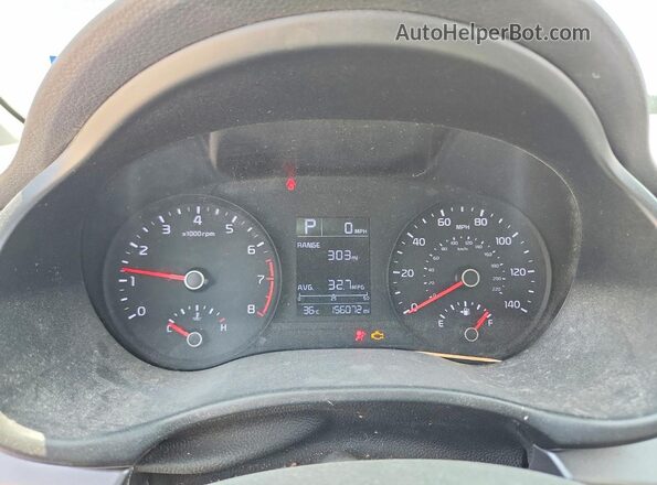 3KPA24AD9LE337642 2020 KIA RIO Gray Widok zestawu wskaźników