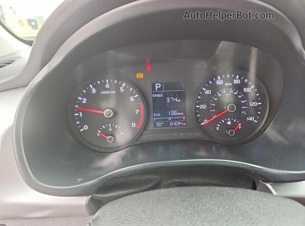 3KPA24AD9LE341125 2020 KIA RIO Silver Widok zestawu wskaźników