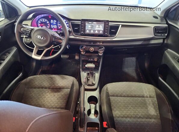 3KPA24AD9LE349483 2020 KIA RIO White Widok deski rozdzielczej
