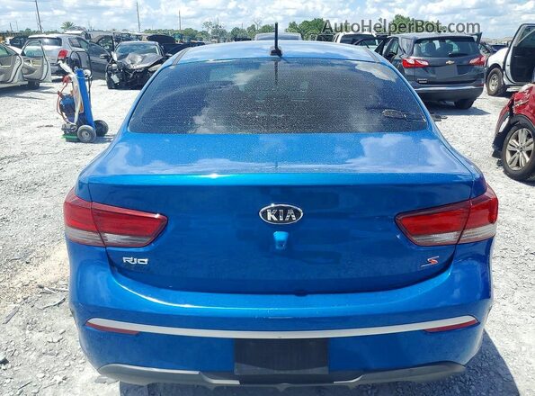 3KPA24AD9ME423728 2021 KIA RIO Blue Հետևի տեսք