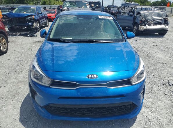 3KPA24AD9ME423728 2021 KIA RIO Blue Դիմացի տեսք