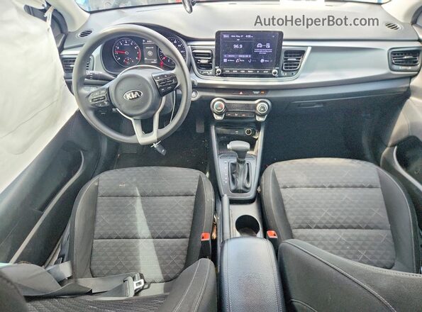 3KPA24AD9ME423728 2021 KIA RIO Blue Առջևի վահանակի տեսք