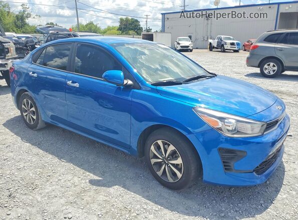 3KPA24AD9ME423728 2021 KIA RIO Blue Առջևի աջ